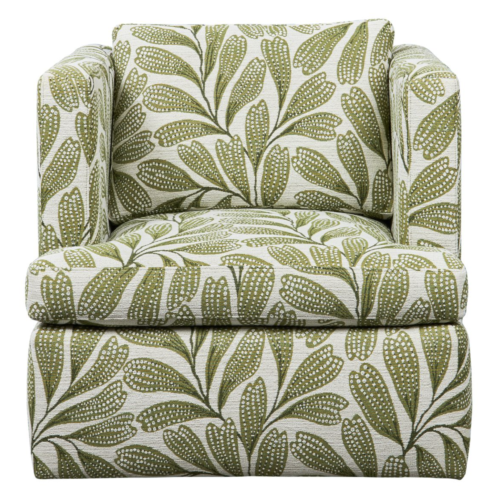 Julius 360° Swivel Chair – Plush Modern Accent Chair in Ivory